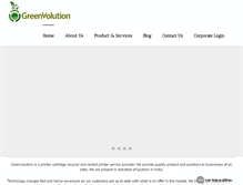 Tablet Screenshot of greenvolution.in